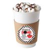 Hot Chocolate Bomb Red Mug With Striped Border All-Occasion Hot Cocoa Bomb Sticker Labels, 40 2" Circle Stickers by AmandaCreation