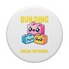 Funny Original Social Network Building Blocks Brick Lover PopSockets Standard PopGrip