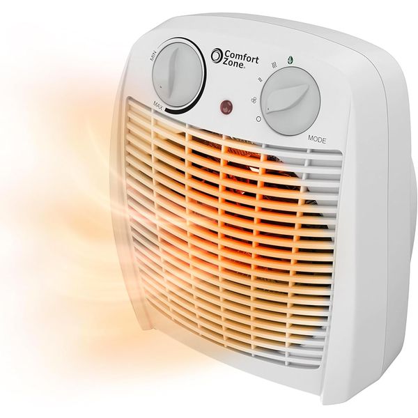 Indoor Space Heater with Adjustable Thermostat, Fan Forced, Electric, Overheat P