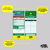 BearTOOLS Scaffold Inspection Record Kit Clear Easy Access Quality Waterproof (10 Inserts (Only))