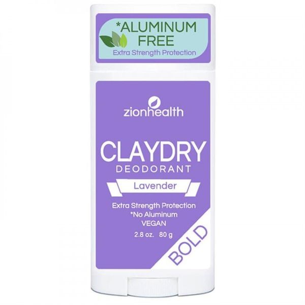 2 Pack Zion Health Clay Dry Solid Lavender 2.5 Oz