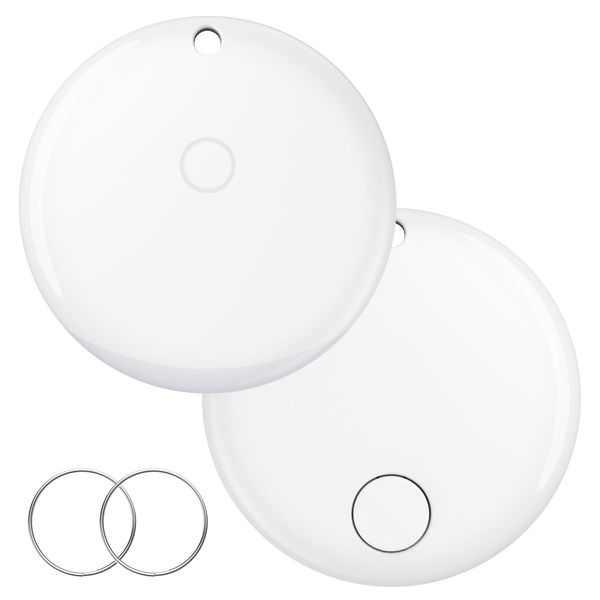 iVANKY FusionFinder Smart Tag Air Tracker Item Finder for Apple Find My (iOS Only) Track Your Keys, Wallet, Luggage, Backpack, Locator with Replaceable Battery, IP67, Pack of 2