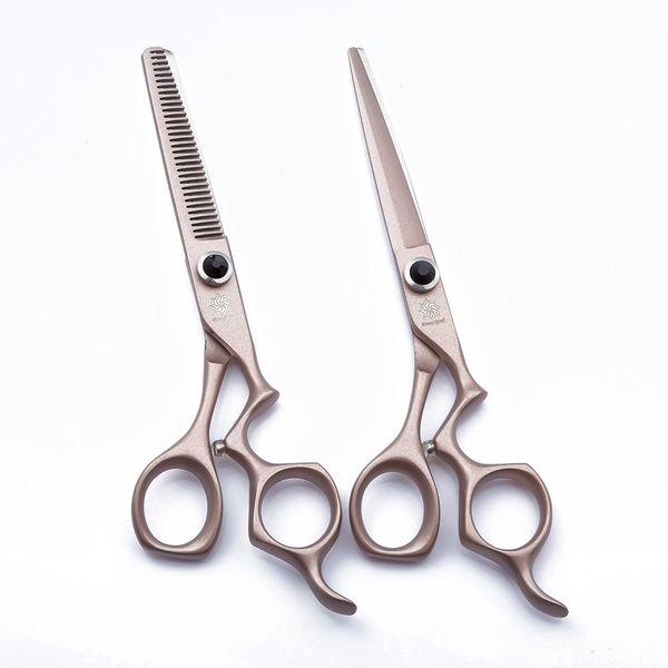 Hair Scissors/Shears Set 6'' – Dream Reach Barber Shears Set Hairdressing Cutting Shears and Thinning/Texturizing Scissors Kit - Razor Sharp Japanese Steel with Adjustment Tension Screw (Rose gold)