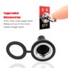 Toggle Switch Waterproof Cap 20Pcs 12mm Rocker Toggle Switch Waterproof Rubber Cap Boot Cover Black, Power Equipment