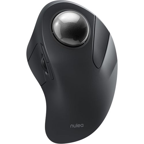 Nulea Wireless Ergonomic Trackball Mouse, Rechargeable, Bluetooth Rollerball Mouse, 44mm Index Finger Trackball, 5 Adjustable DPI, Compatible with PC, Laptop, iPad, Mac, Windows, Android