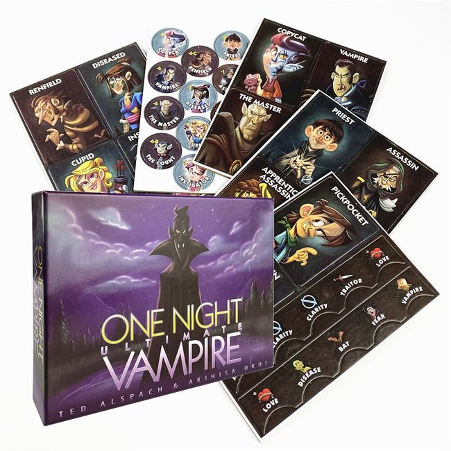 2 Types One Night Ultimate Werewolf Game English Cards Board Game