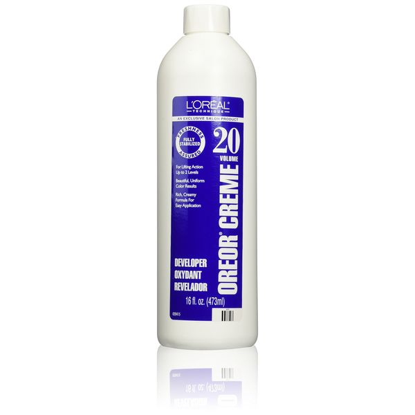 L'Oreal Paris, Oreor 20Volume Creme Developer, White/blue, 16 Fl Oz