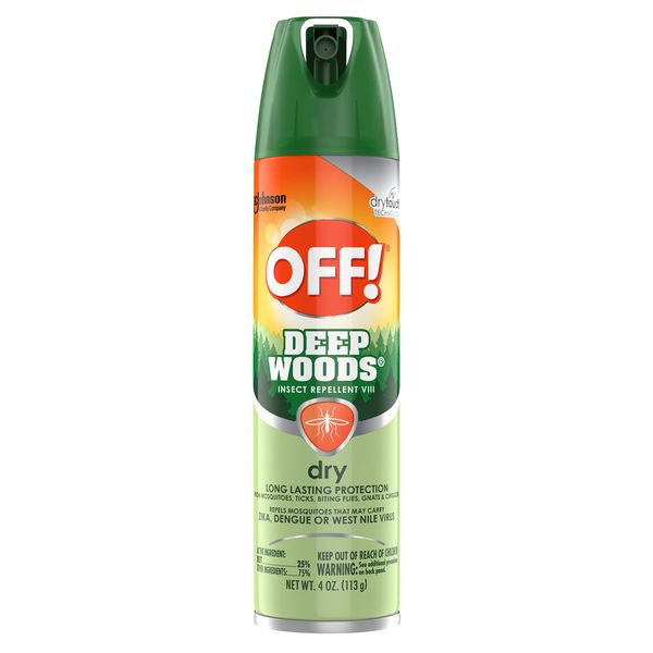 OFF! Deep Woods Bug Spray, Insect & Mosquito Repellent VIII, DryTouch Technology, 4 Ounce