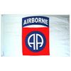 Flag Army 082nd AirBorne White Poly 2ft X 3ft
