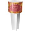 Personalized Fall Leaves White Beach Spiker Drink Holder