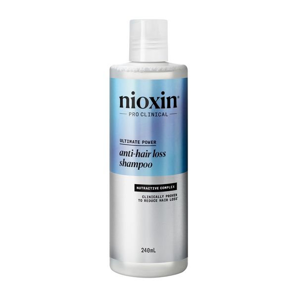 Nioxin Anti-Hair Loss Shampoo – Shampoo gegen Haarausfall, mit Koffein, Niacinamid, 240 ml