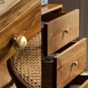 Flybath 5 Pack Mushroom Cupboard Door Knobs Cabinet Solid Brass Kitchen Drawer Gold Pulls Cute Furniture Handles, Brushed Brass