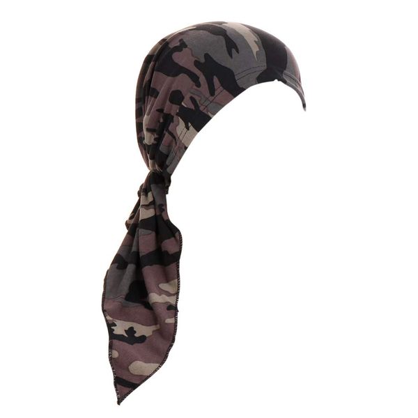 Fxhixiy Vorgebundene Bandana Turban Hut Chemo Krebs Kopftuch Headwraps Kopfbedeckung für Frauen Haarabdeckung Hut, Grün (Army Green), Einheitsgröße