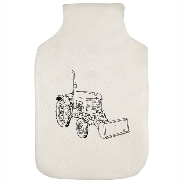 'Tractor with Digger Attachement' Hot Water Bottle Cover (HW00036498)