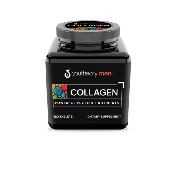 YOUTHEORY Men Collagen-Powerful Protein & Nutrients -EXP. 01/25- 160 Ct.