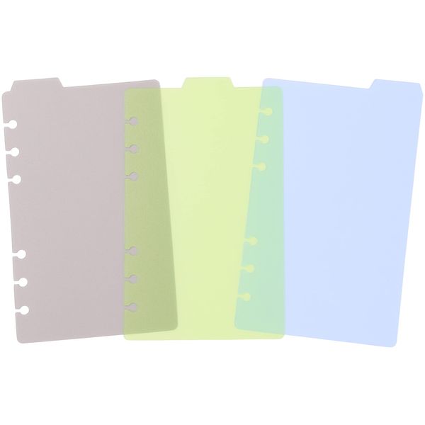 Franklin Planner Clear Color Plastic Index Tab (Top Tab) Compact Size 65533