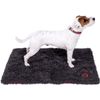 Petface Outdoor Paws Memory Foam Microfibre Crate Mat, Small, Black