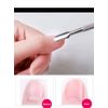 zalati Nail Art Pusher with Dual Tips Stainless Steel Nail Gel Polish Remover for Manicure Pedicure Cuticle Nail Care Cleaner
