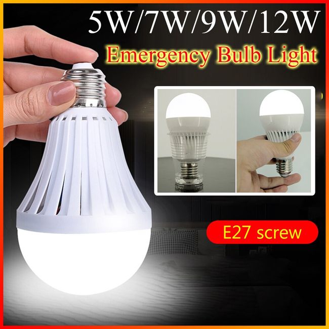 1-20PCS E27 Rechargeable Emergency Light Bulb Power Outage Battery