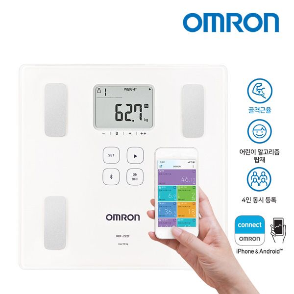 Omron Smart Scale, HBF-222T, Mixed Color