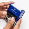 Rush Order Self Inking Rubber Stamp (Blue Ink) - Medium 5 Pack