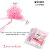 Allgala 12-pc 6" Large Everyday Pull Bows, Pink