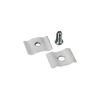Dazzling Displays White Grid Panel Clips (12 Pack) - Essential Grid Wall Accessory for Secure Grid Panel Installation for Home, Retail or Tradeshow Use