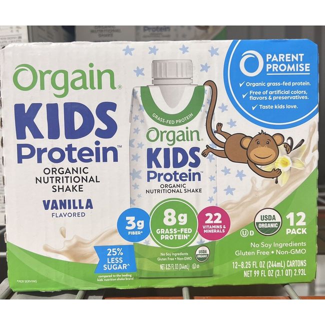 Vanilla Kids Protein Organic Nutritional Shake, 8.25 fl oz at