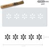 The Stencil Studio - Stencil MiNiS - Nordic Flower Border Stencil - Reusable Stencil (10529)