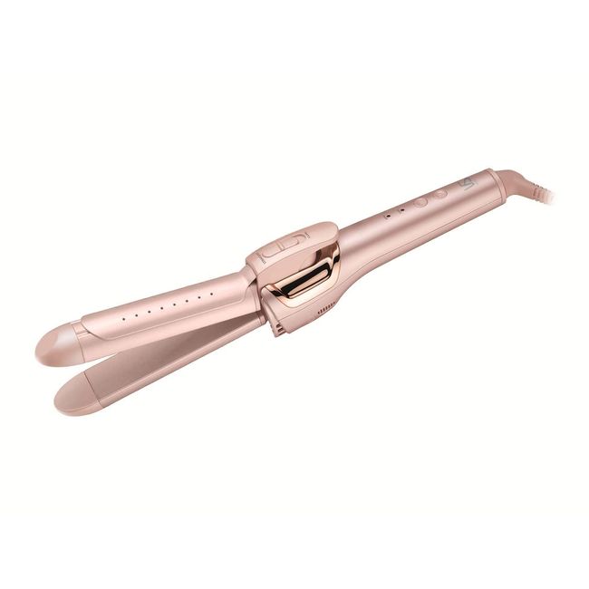 Vidal Sassoon VSI-3240/PJ Curl & Straight, 2-Way Hair Iron, Moist Strap, 1.3 inches (32 mm), Overseas Compatible, 2 Levels of Temperature Adjustment, Pink