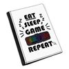 Gift Base Eat Sleep Game Repeat Passport Holder Cover