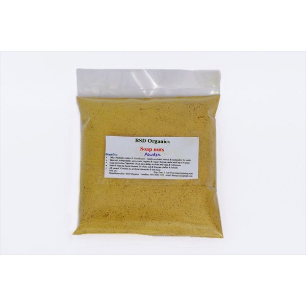 BSD Organics Soap Nuts Powder - 200 g / 7 Ounce