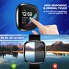 LEIXIUER TPU Material Screen Protector Compatible with Fitbit Versa 4 Smartwatch, Full Coverage & Waterproof Replacement Case for Fitbit Versa 4 Watch, Black