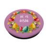 He Is Risen Easter Decor - Cute Christian Easter Eggs Wreath PopSockets with Interchangeable PopGrip