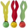 INTEX Underwater Swimming/Diving Pool Toy Sinking Fun Balls (3 Pack)-Multi color, 55503