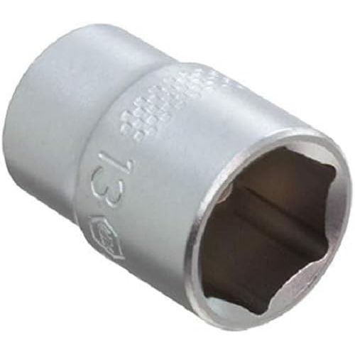 1/4" Drive Socket Metric, 6 Point. 13.0 x 25mm OAL.