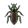 Prym 924332 Appliqué Field Mai Beetle Brown/Green