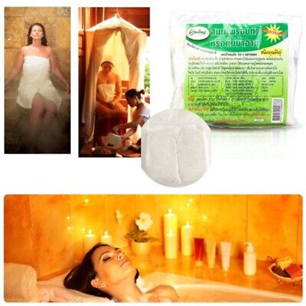 4PACK(8BAG) Herbal Bag Steam Sauna Home Spa Body Bath Health Therapy Thai Detox