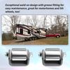 4 Weld On Heavy Duty Steel Micro Mini 2" Roller Fit Trailers with Grease Fitting
