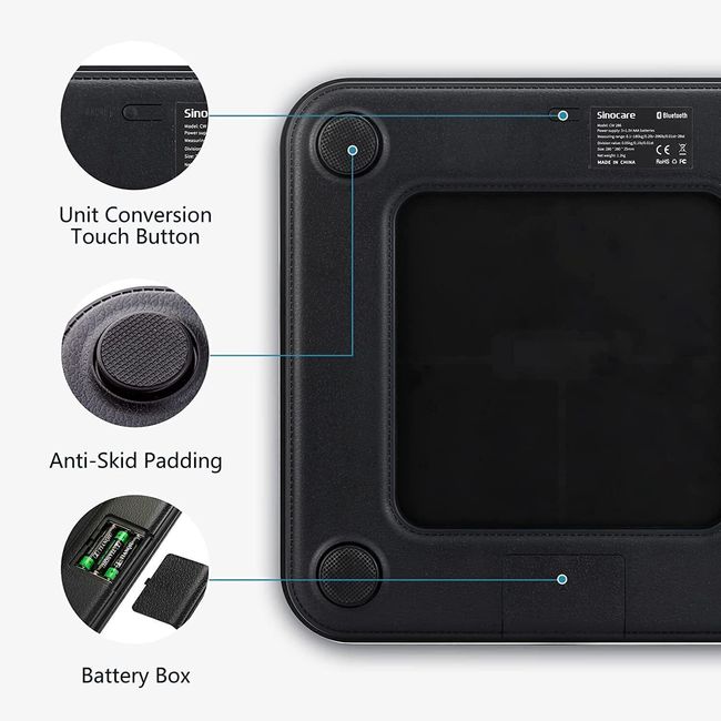 Digital Body Weight Scale, Bathroom Scale with Backlit LCD Display Max:  400lb