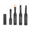 4 in 1 Telescopic Makeup Brushes Set, Lip Eyebrow Eyeshadow Cosmetic Brushes Mini Portable Retractable Face Makeup Brushes Kits for Travel(black)