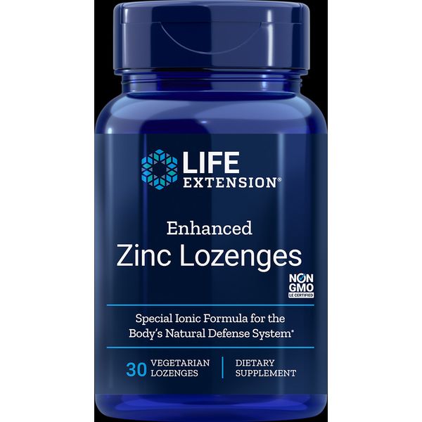 Life Extension ENHANCED 30 ZINC LOZENGES -peppermint (two Pack)