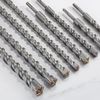 Wensilon 5pcs 5/16" X 8"-6" Cross-Type Double Thread Carbide Drill Bits for Concrete, Brick, Stone, Hammer Drill Bits