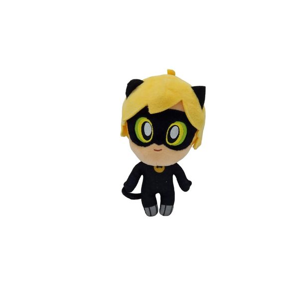 Miraculous Chibi Cat Noir Plush Toy From Miraculous Tales Of Ladybug And Cat Noir | 15cm Cat Noir Soft Toy | Super Soft And Cuddly Miraculous Toys Bring Their Favourite TV Show To Life | Bandai