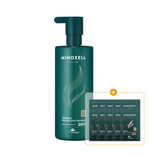 Hyundai Pharmaceutical Mynoxel Prestige Scalp Root Volume Anti-Hair Loss Shampoo 480ml (10 free samples)