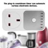 Countdown Socket, Wear Resistant 100 240V Switching Power Timer Socket 1 10 Hours for Mobile Phone Charger(UK Plug)