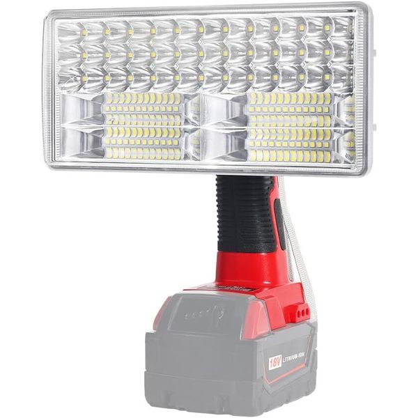 Flashlight Compatible with Milwaukee Battery 40W 4200LM Cordless LED Work Light