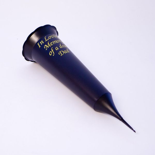 2 x in Loving Memory Dad Vase - Grave/Funeral/Memorial
