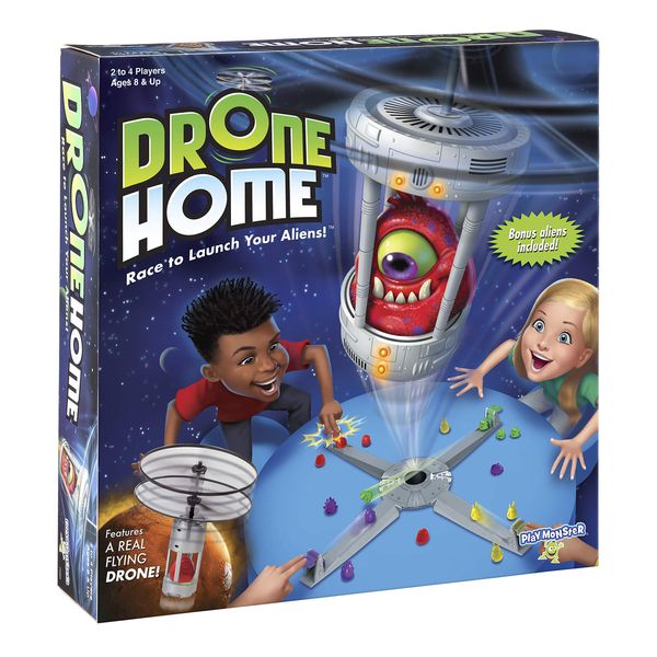 Drone Home -- First Ever Game With a Real, Flying Drone -- Great, Family Fun! -- For 2-4 Players -- Ages 8+