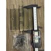 Solid Brass Door Hinge Ball Bearing 3.5" x 3.5" with Ball Head (Antique Bronze)